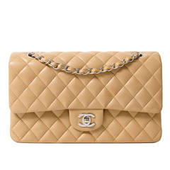 Chanel Medium Creme Double Flapbag
