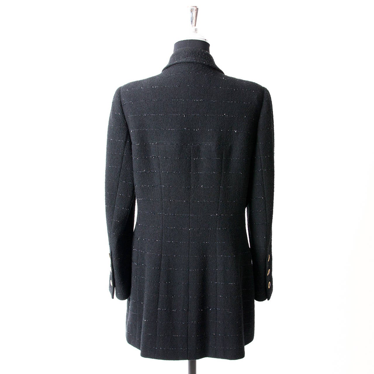 Chanel Black Tweed Jacket In Excellent Condition In Antwerp, BE