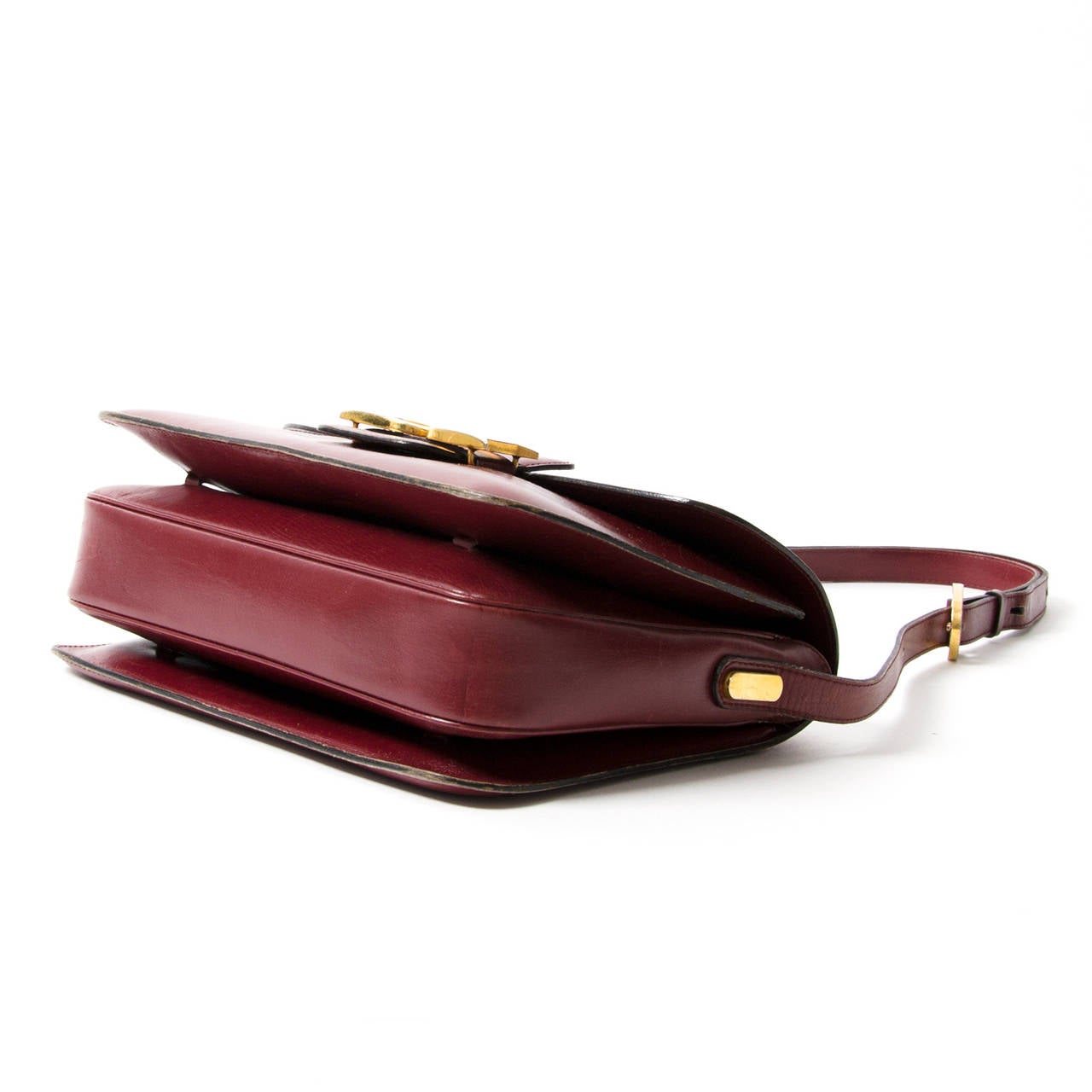 Delvaux Burgundy Bourgogne Shoulder Bag 2