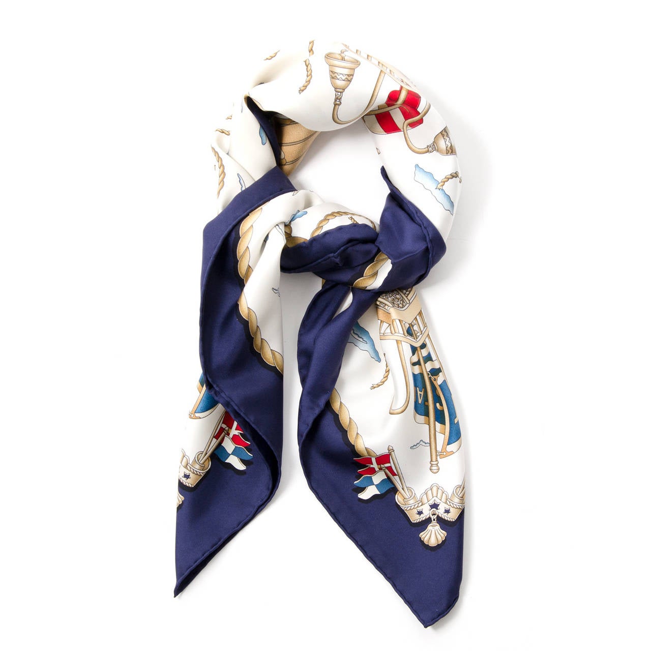The well-known Hermès scarf or 