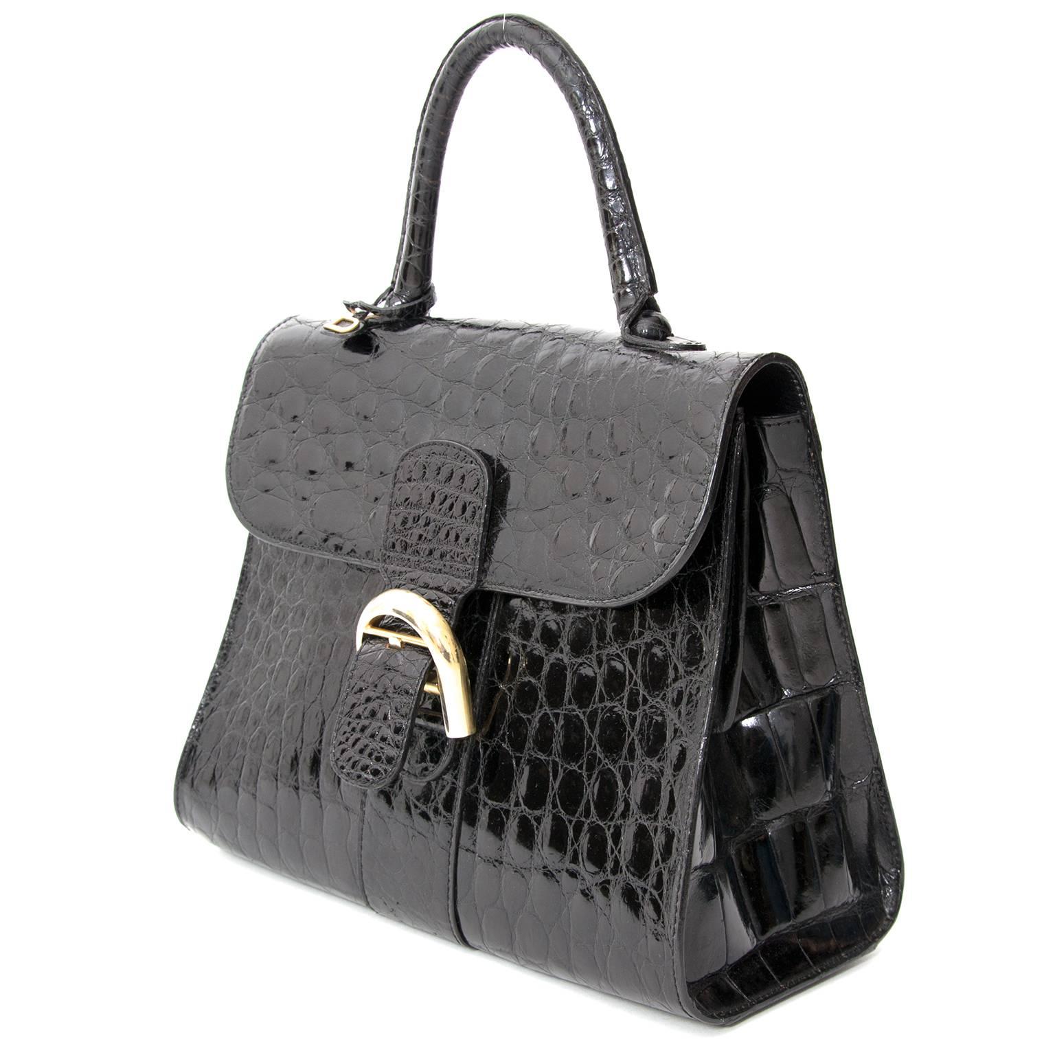 Delvaux Nero Croco Brillant 1