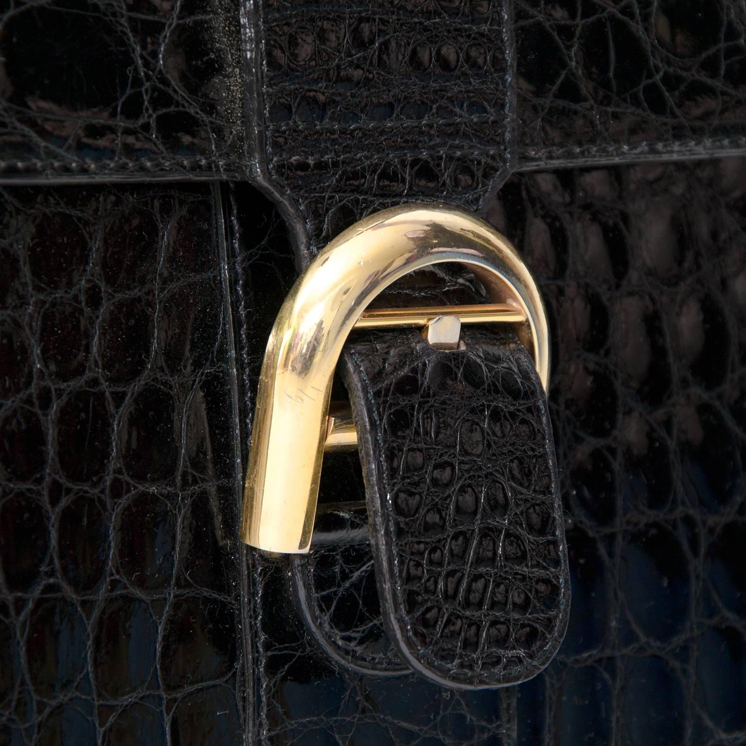 Delvaux Nero Croco Brillant 3