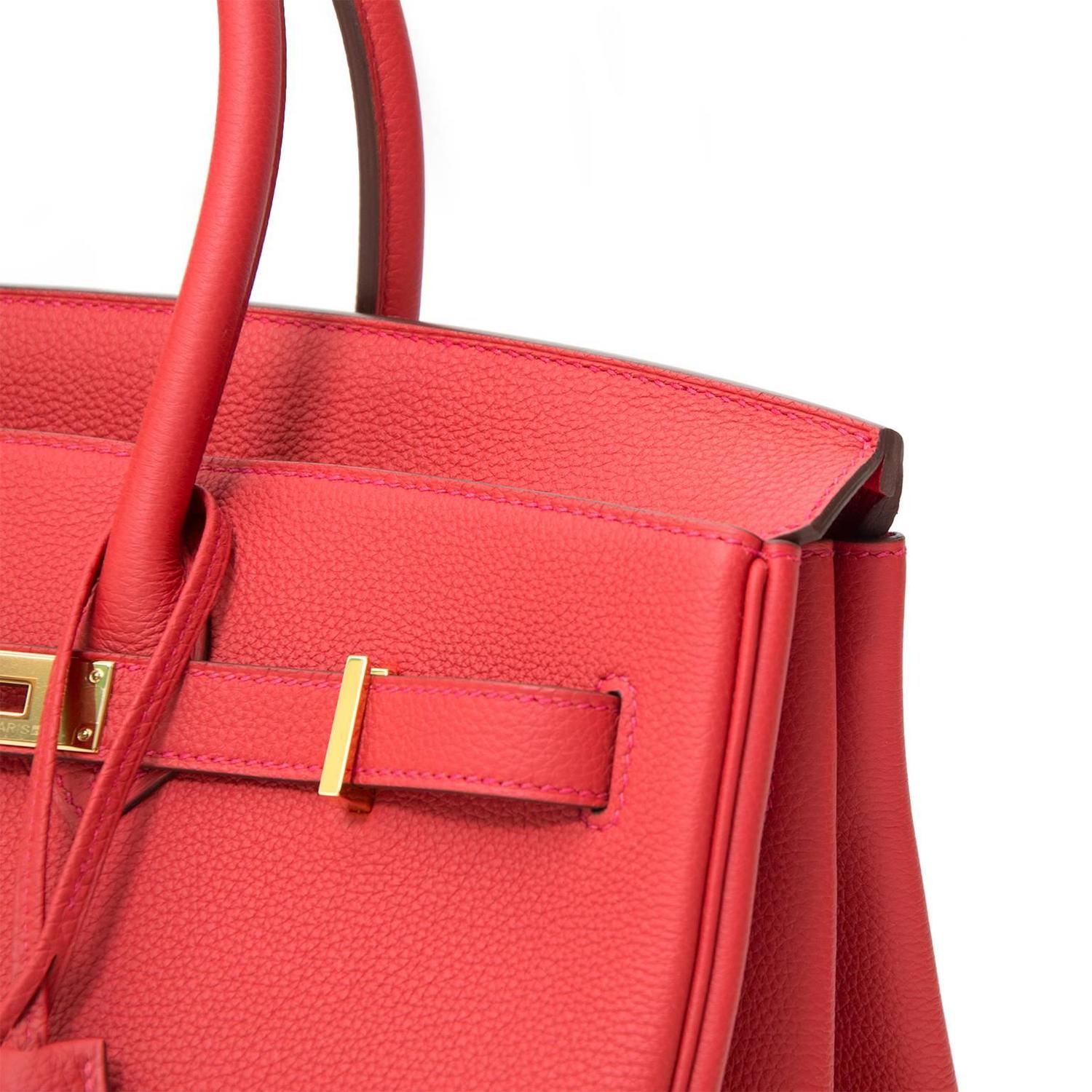 Brand New Hermes Birkin 35 Togo Geranium GHW For Sale at 1stdibs  