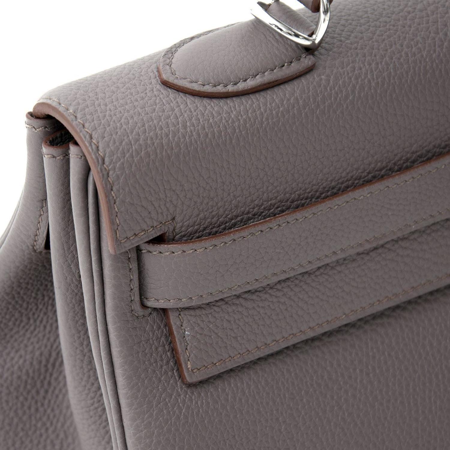 Brand New Hermes Kelly Retroune 35 Togo Etaine PHW For Sale at 1stdibs  