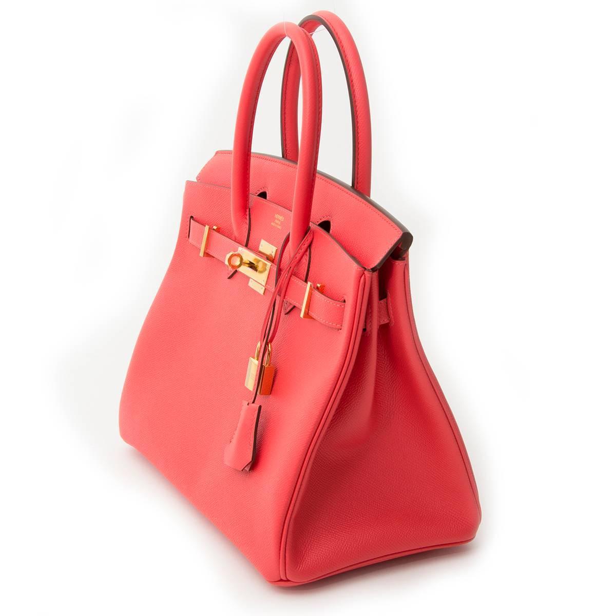 hermes birkin 30 rose jaipur epsom ghw hermes birkin 30 rose jaipur epsom ghw
