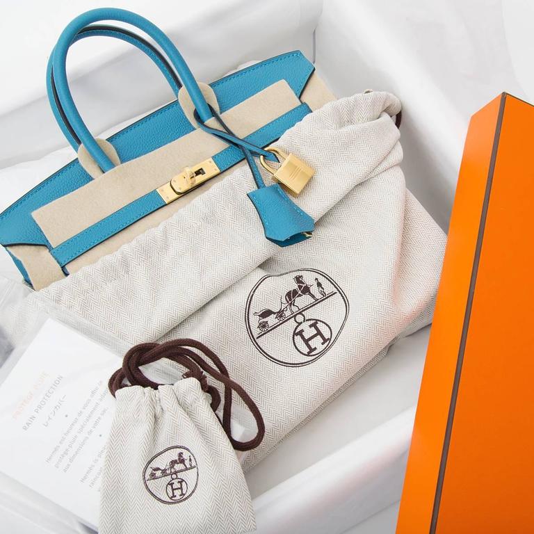 Hermes　Personal Birkin bag 25　Craie/　Gris tourterelle　Togo leather　Matt  gold hardware