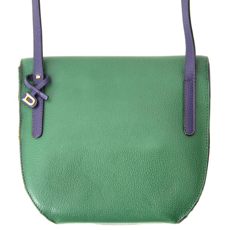 Delvaux Toile de Cuir Green Crossbody Pouch at 1stDibs