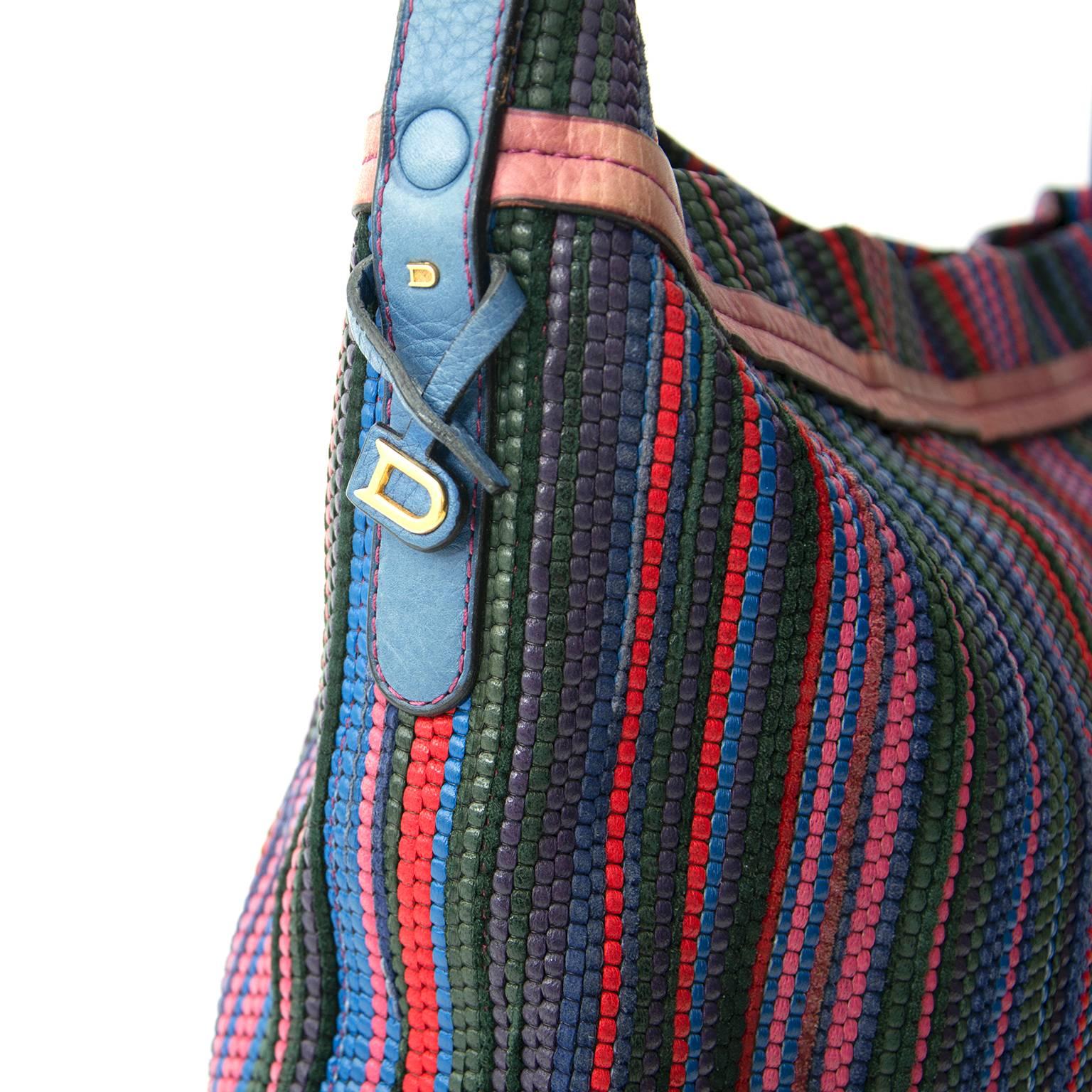 Women's Delvaux Toile de Cuir Multicolor Pin