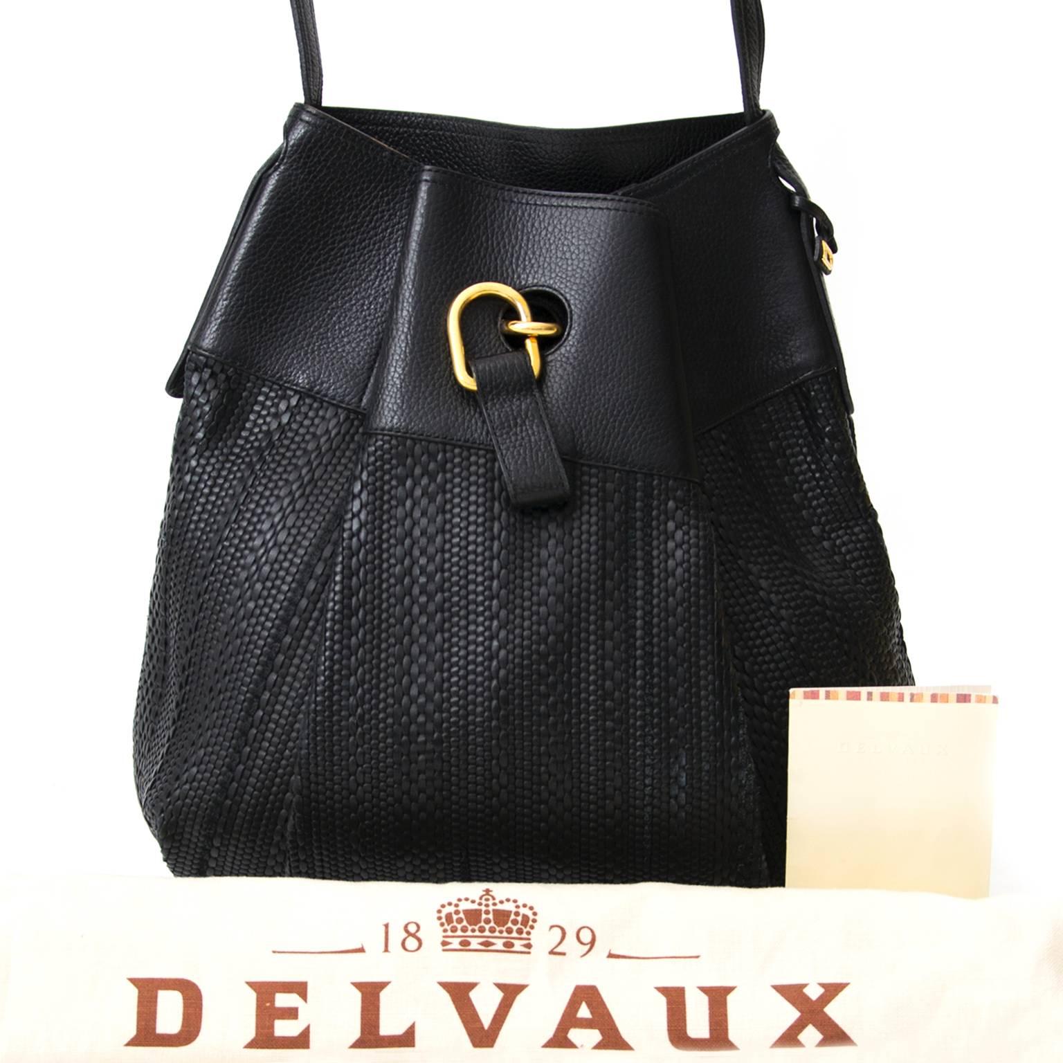 Delvaux Schwarz gewebte 