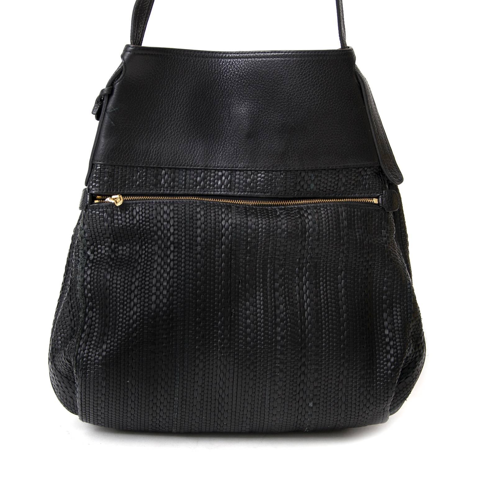 Delvaux Schwarz gewebte 