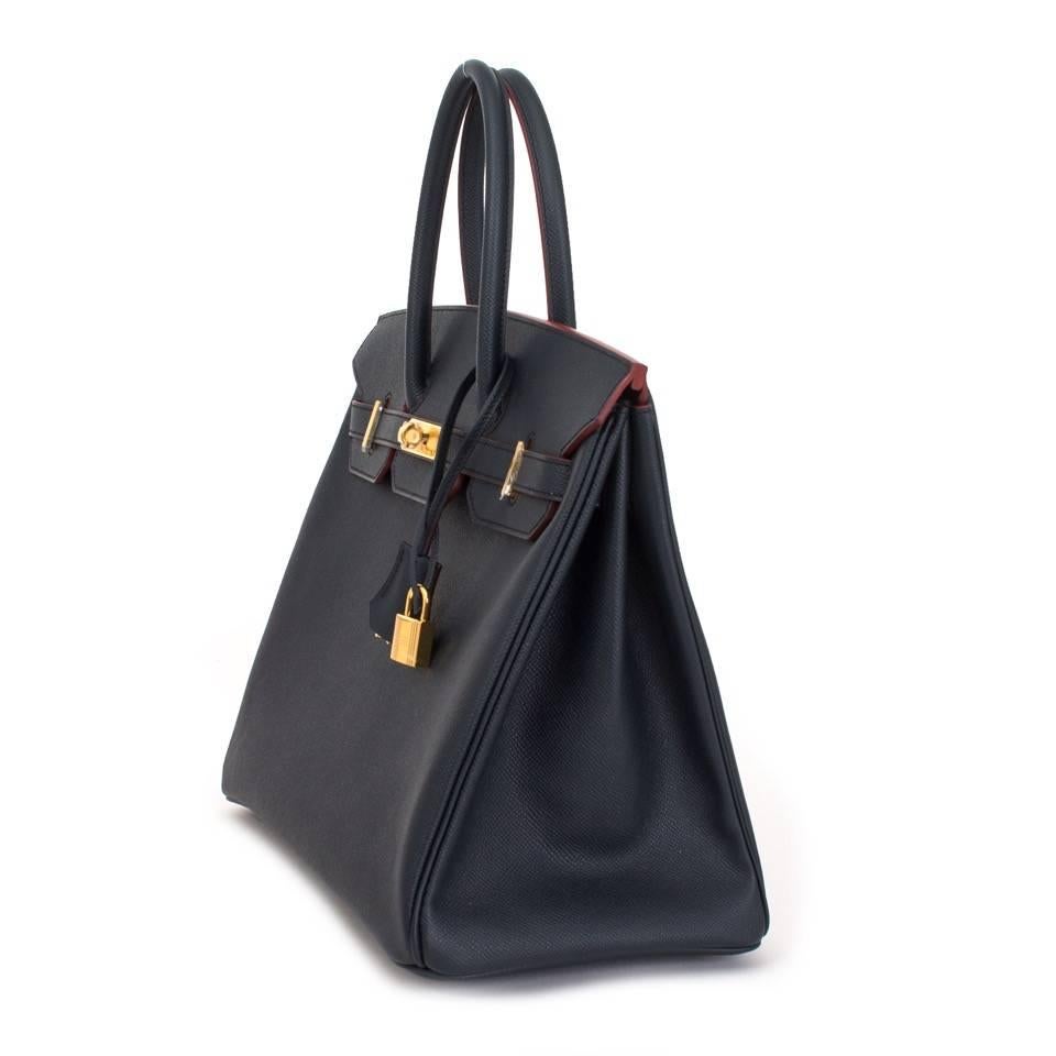 Nuovo Hermès Birkin 35 Limited Blu Indaco Contour Veau Epsom In condizioni Nuovo a Antwerp, BE