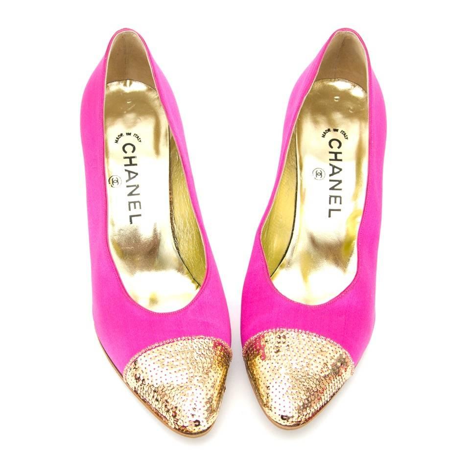Chanel Pink Pumps  In Good Condition In Antwerp, BE