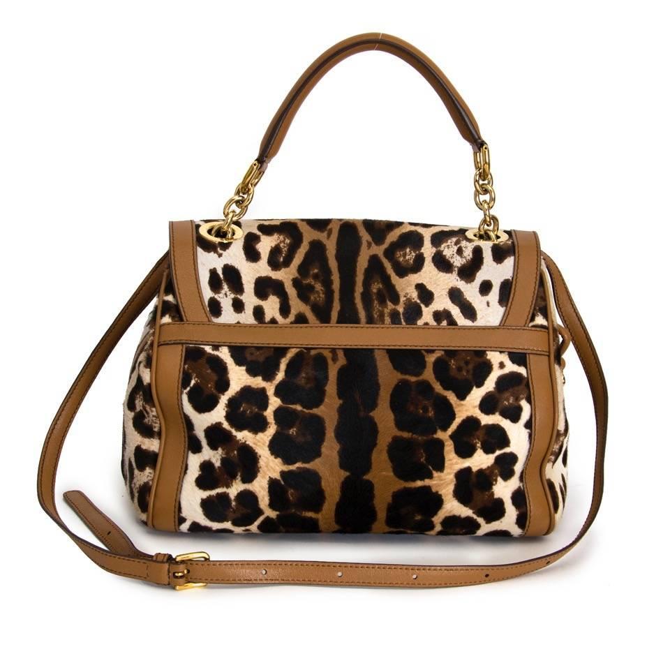 Dolce and Gabbana Leopard Print Bag For Sale at 1stdibs