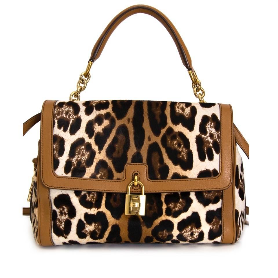 d&g leopard print bag