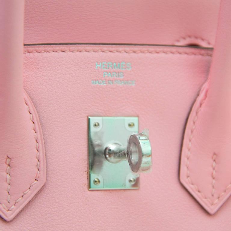 Hermès Rose Sakura PINK Swift 25 cm Birkin with GHW at 1stDibs
