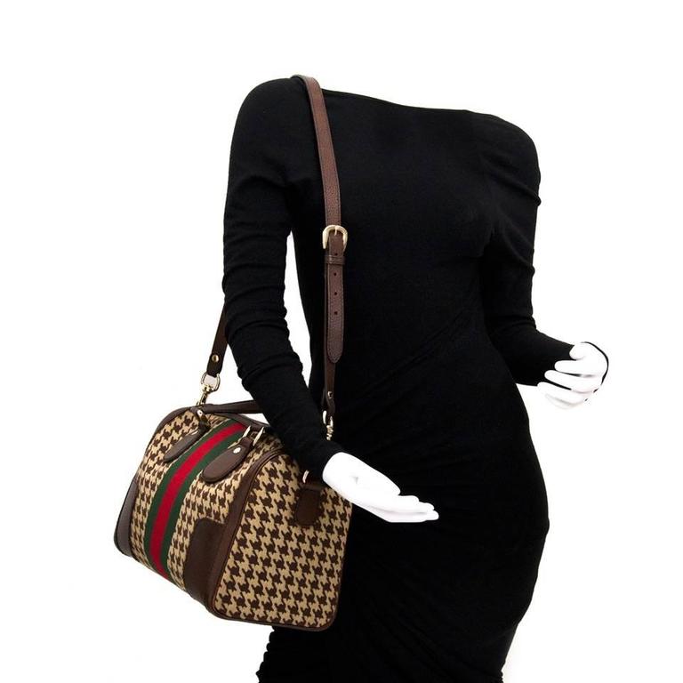 gucci web boston bag