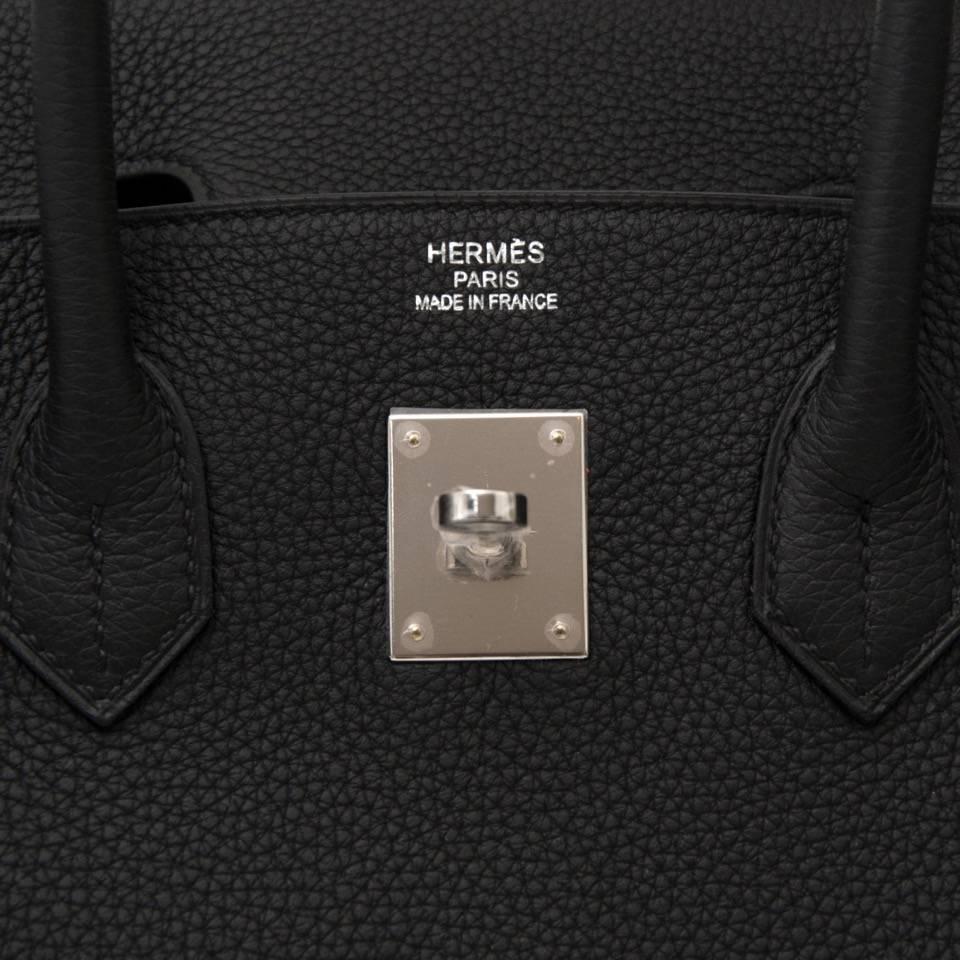 Brand New Hermes Birkin Black Togo 35 PHW In New Condition In Antwerp, BE