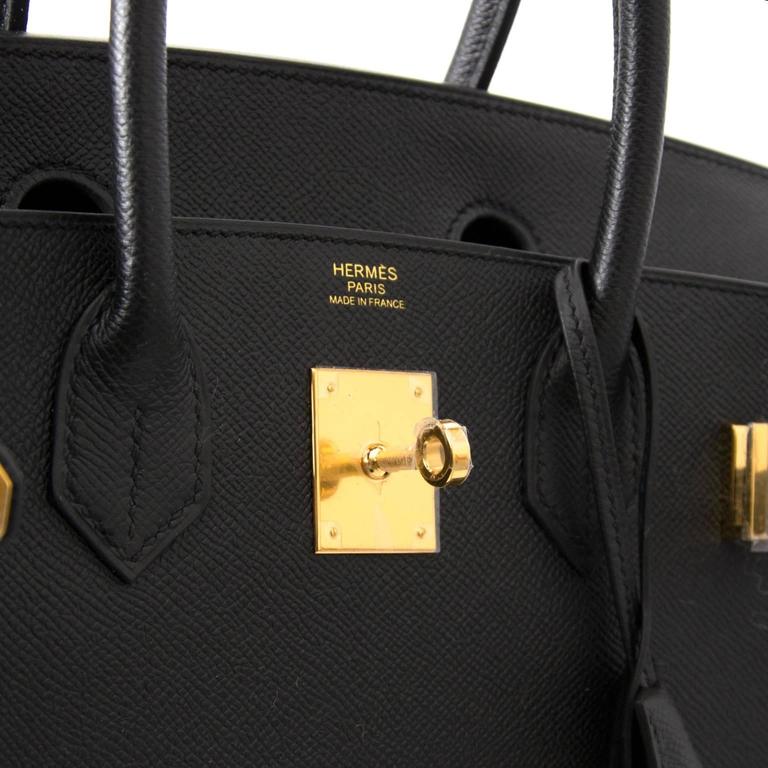 Brand New Hermes Birkin 30 Black Epsom GHW at 1stDibs