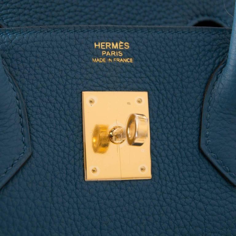 Hermes Birkin 25 Blue Cobalt Togo Ghw