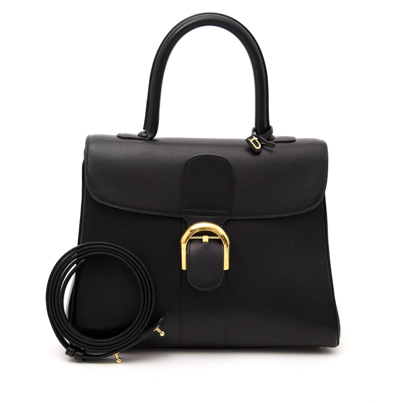 Delvaux Brillant MM Black Boxcalf GHW + STRAP 5