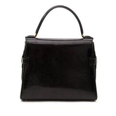 Delvaux Tempête PM Black Lizard
