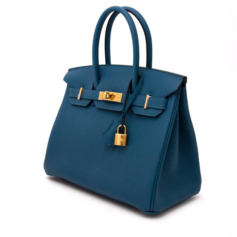 Hermes togo birkin 35 blue cobalt Clearance