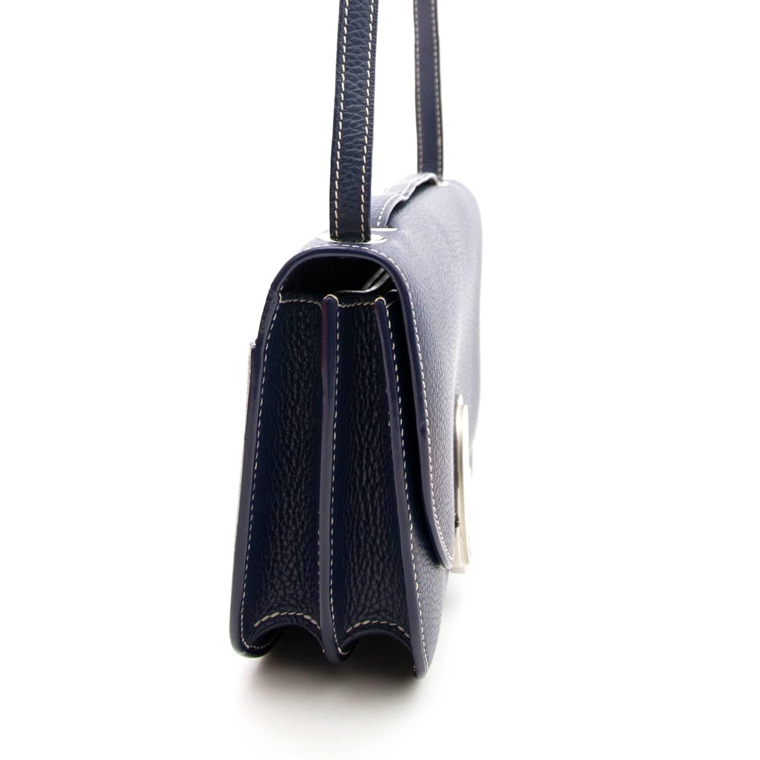 Black Goyard Blue 233 Shoulder Bag