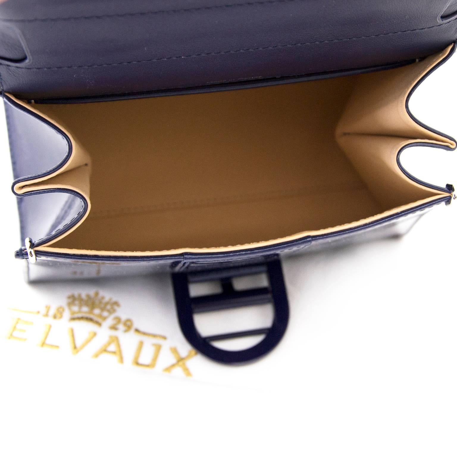 Women's Brand*New Delvaux Brillant mini vernis indigo