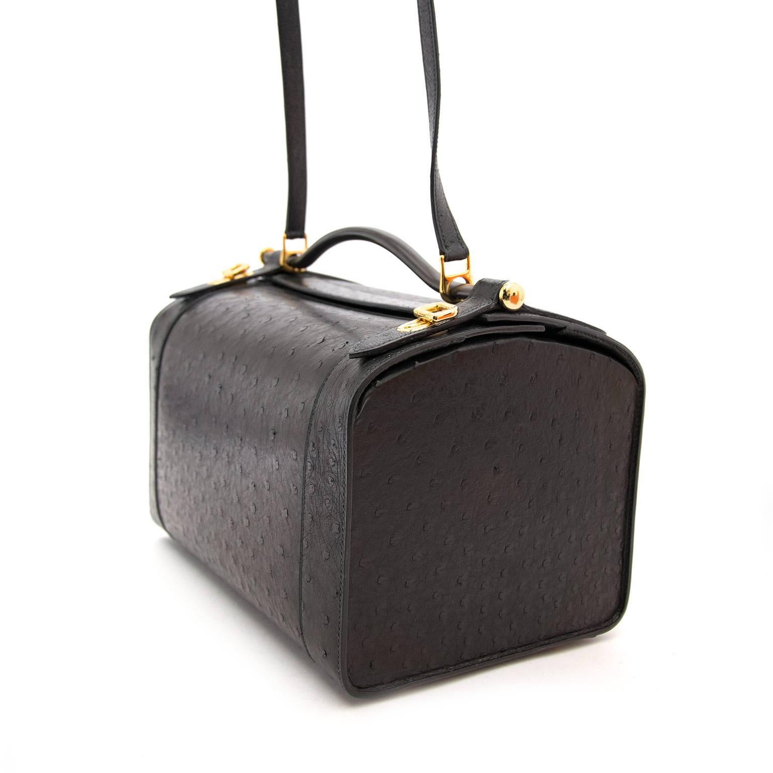 Black Very Rare Hermes Sac Mallette Handbag