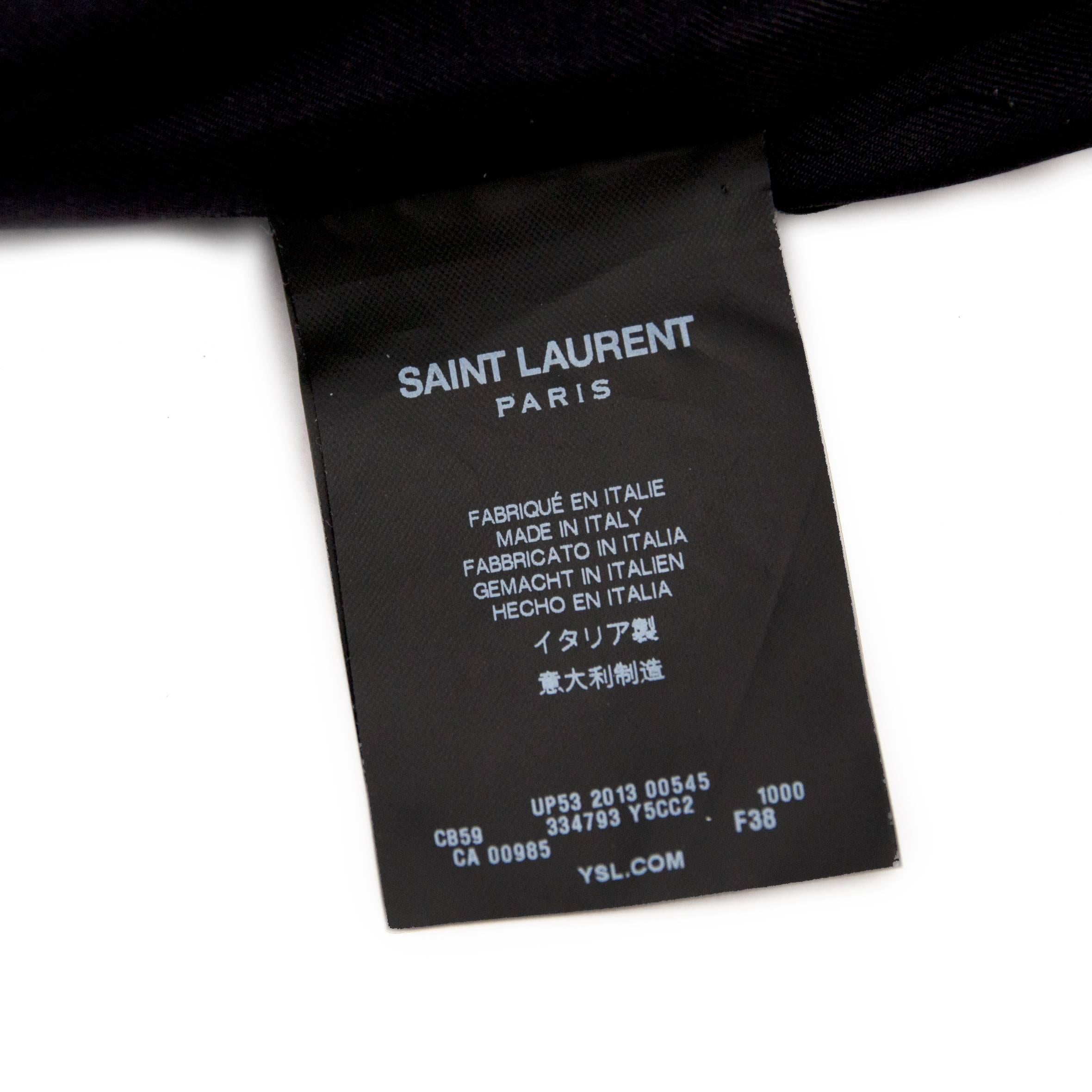 Black Saint Laurent Mondrian Leather Shift Dress