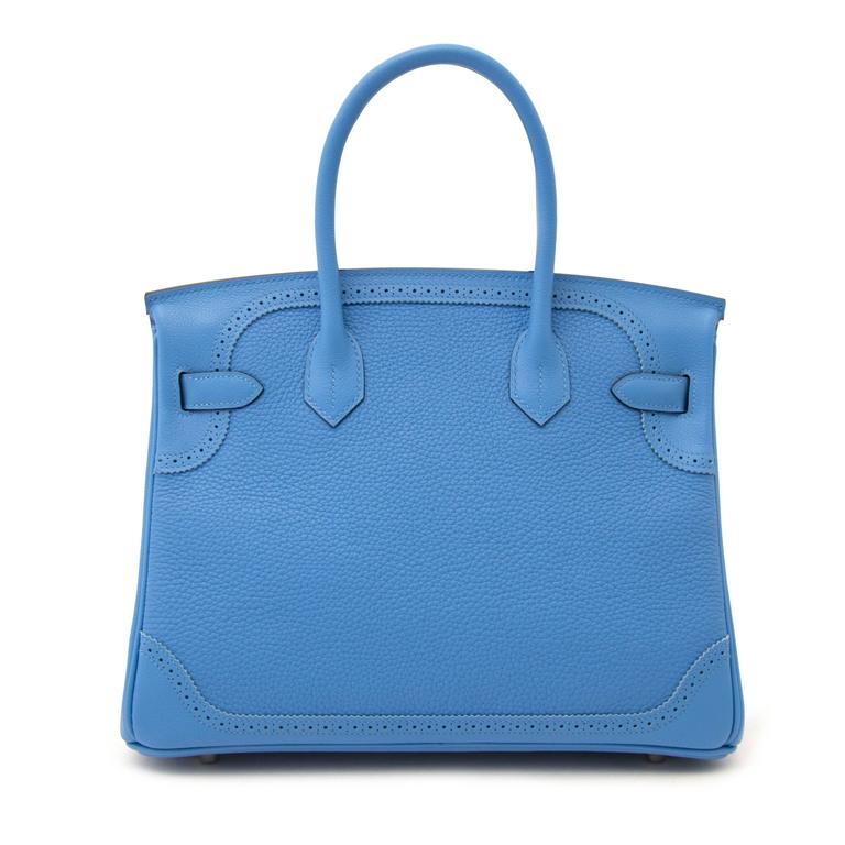 Brand New Hermes Birkin 30 Ghillies Veu Paradis Taurillon Clamence at ...