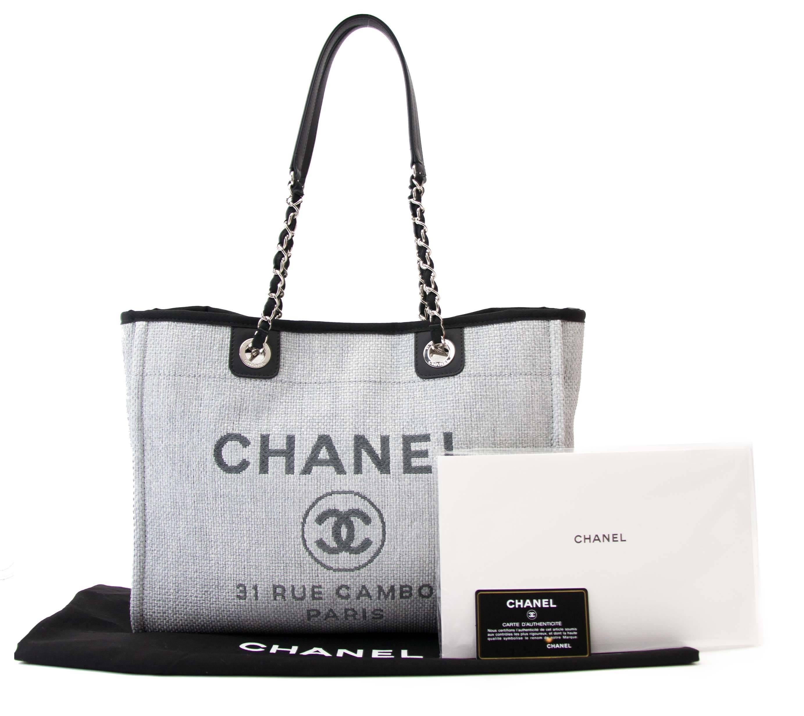 NEVER USED


This very exclusive and sold out everywhere tote bag by Chanel is a true catch! Its canvas upper and leather trims give this bag an effortlessly chique upgrade. Wear it for a day at the beach or to a casual event, you'll turn heads no