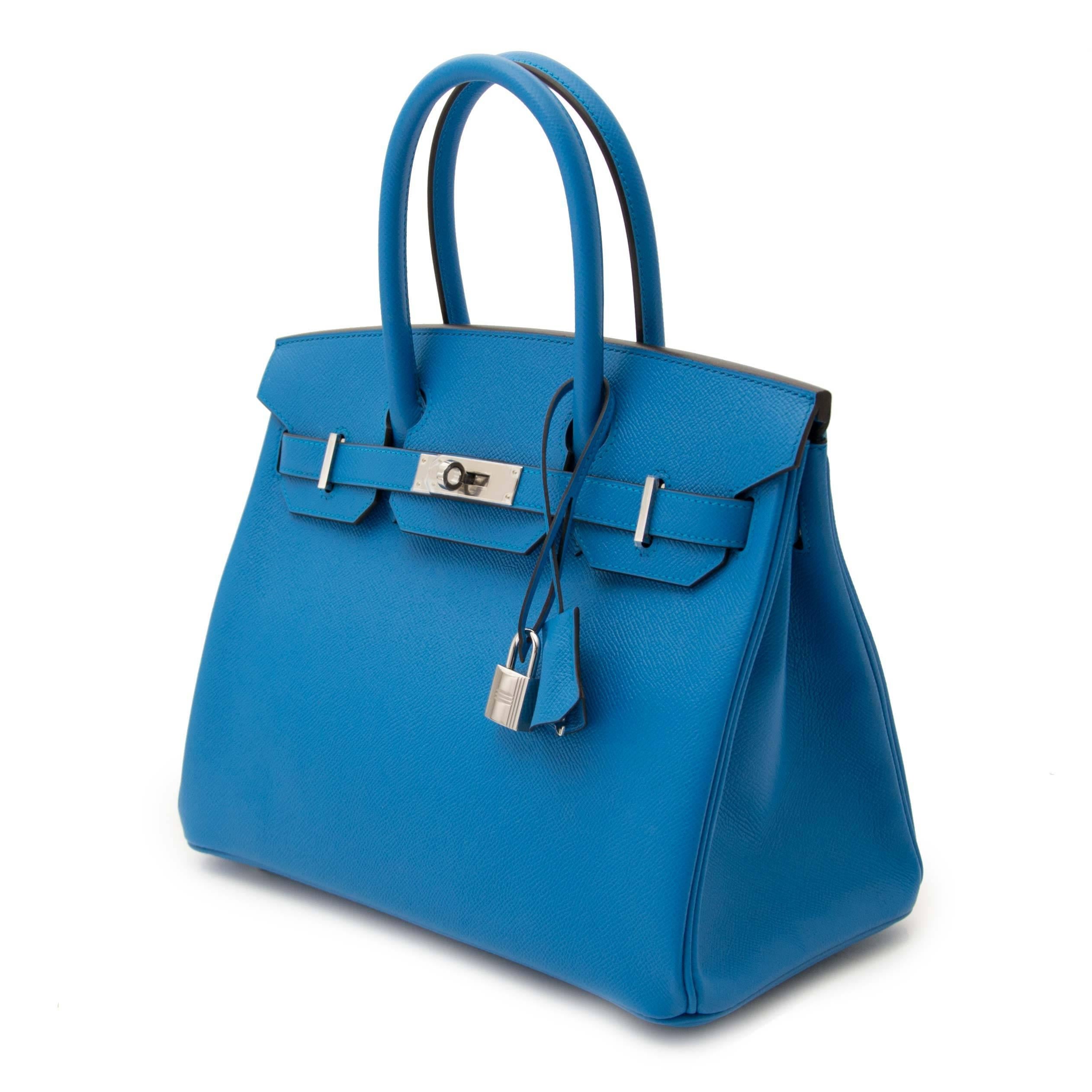 Never Used

Never Used Hermes Birkin 30 Bleu Zanzibar Epsom

This never used Birkin bag is the proof of the craftsmanship of the house of Hermès. It's not only the most sought after bag in the world, but also offers superior quality and impeccable