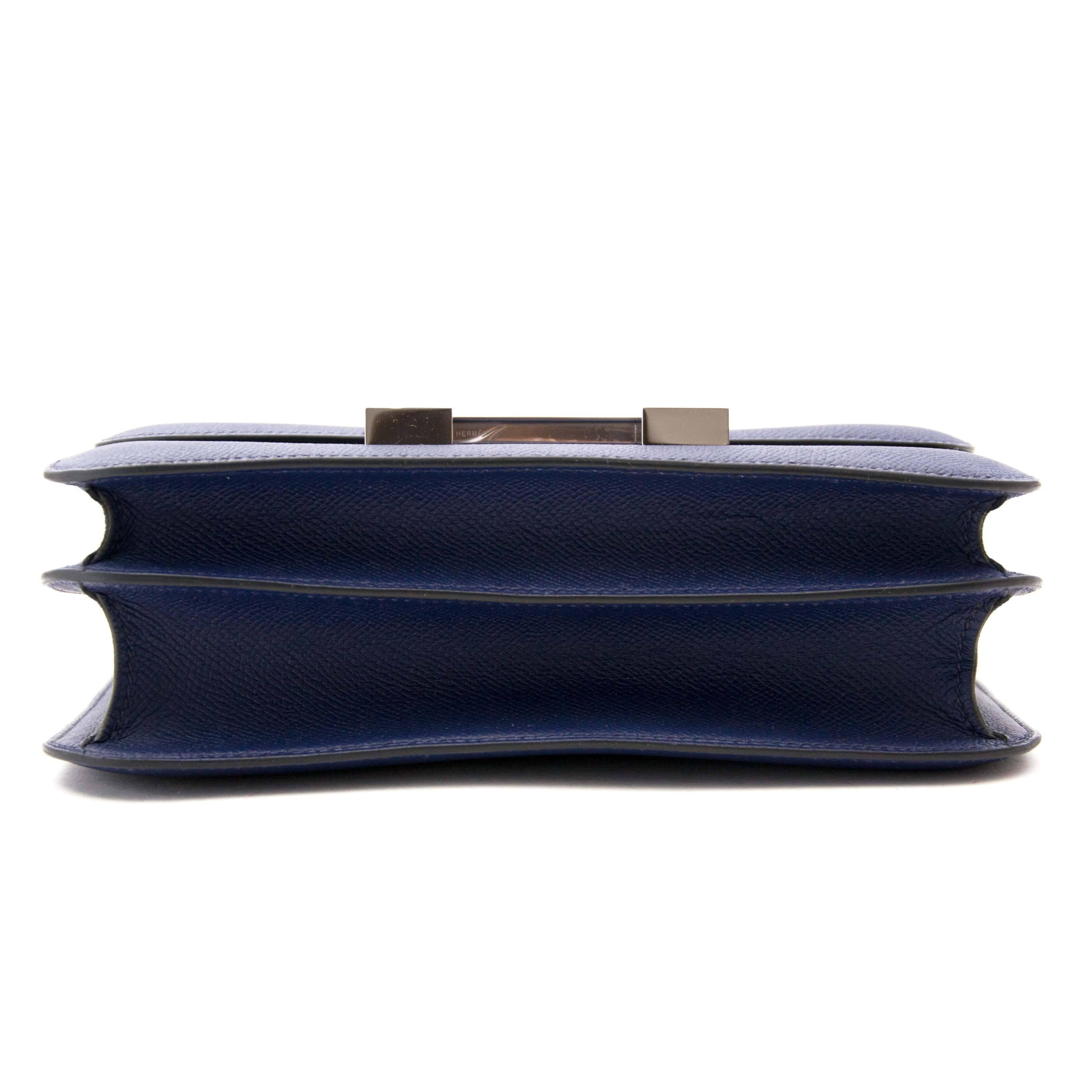 hermes constance 24 epsom bleu sapphire phw at 1stDibs | hermes epsom ...