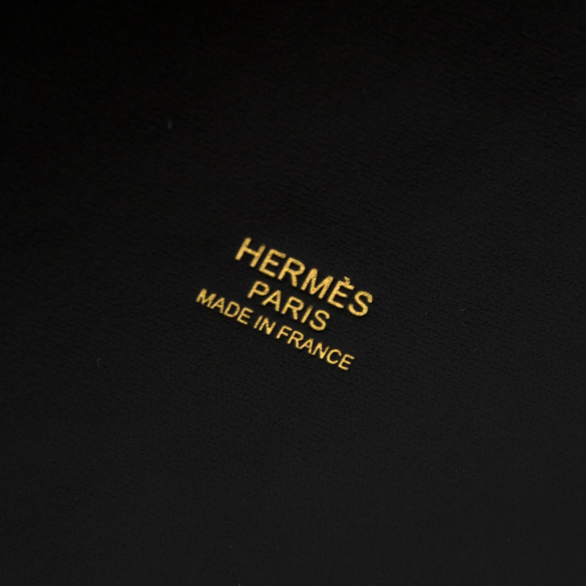 Women's Hermes Farming Clouté Bag Box Calf Black