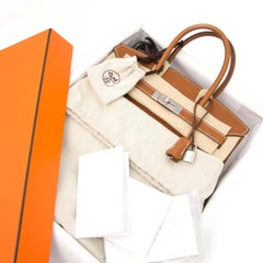 Very Rare Hermes Birkin 30 Fauve Barenia Faubourg