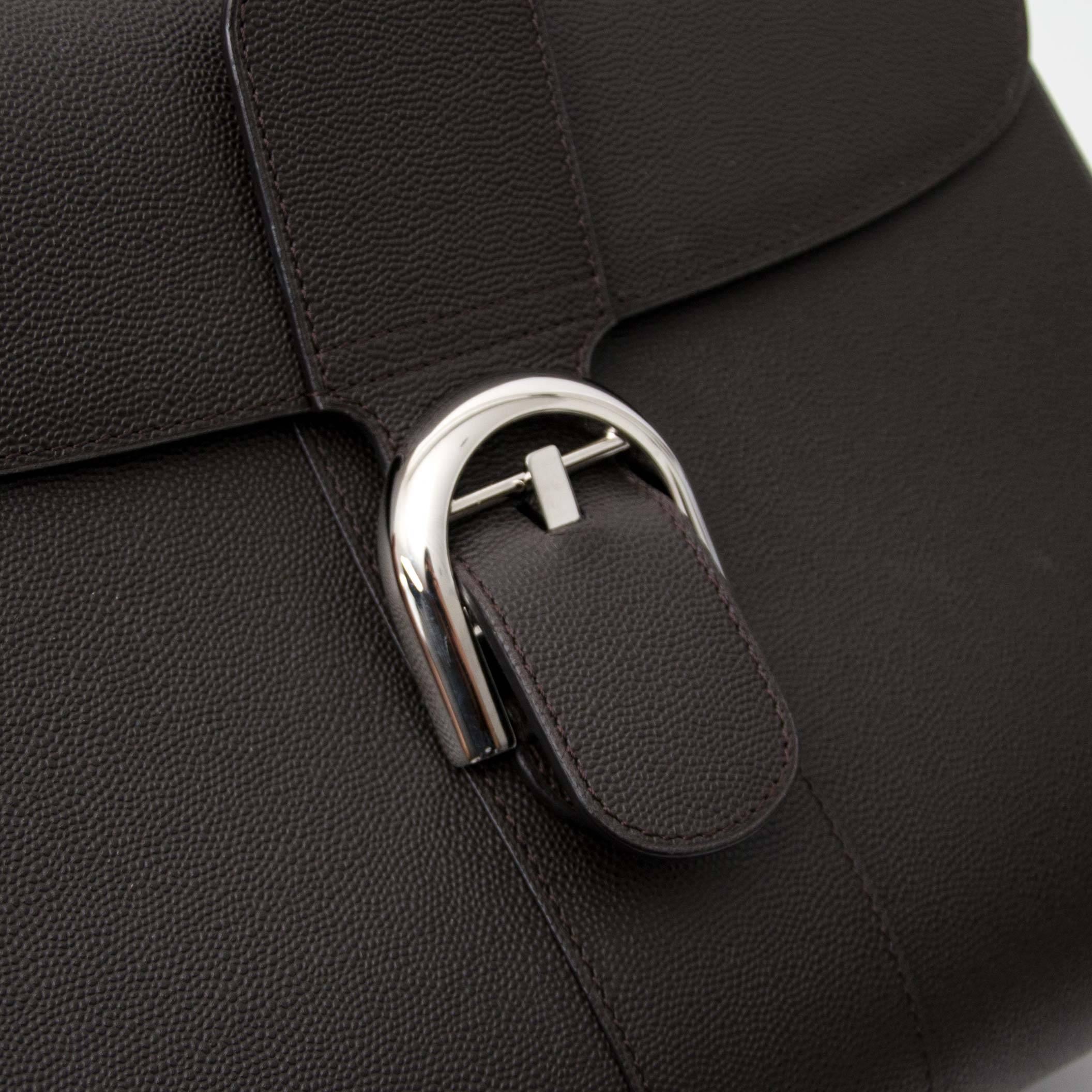 Black Delvaux Brillant Cafe Veau Diamond