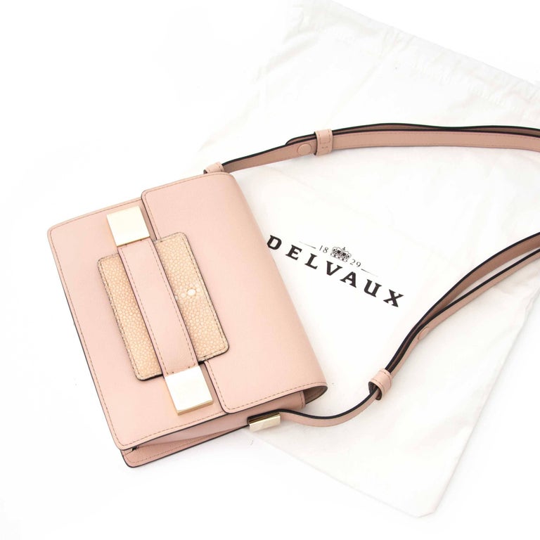 Delvaux, Bags, Authentic Delvaux Madame Pm Pink Gold Hardware Shoulder  Crossbody Bag