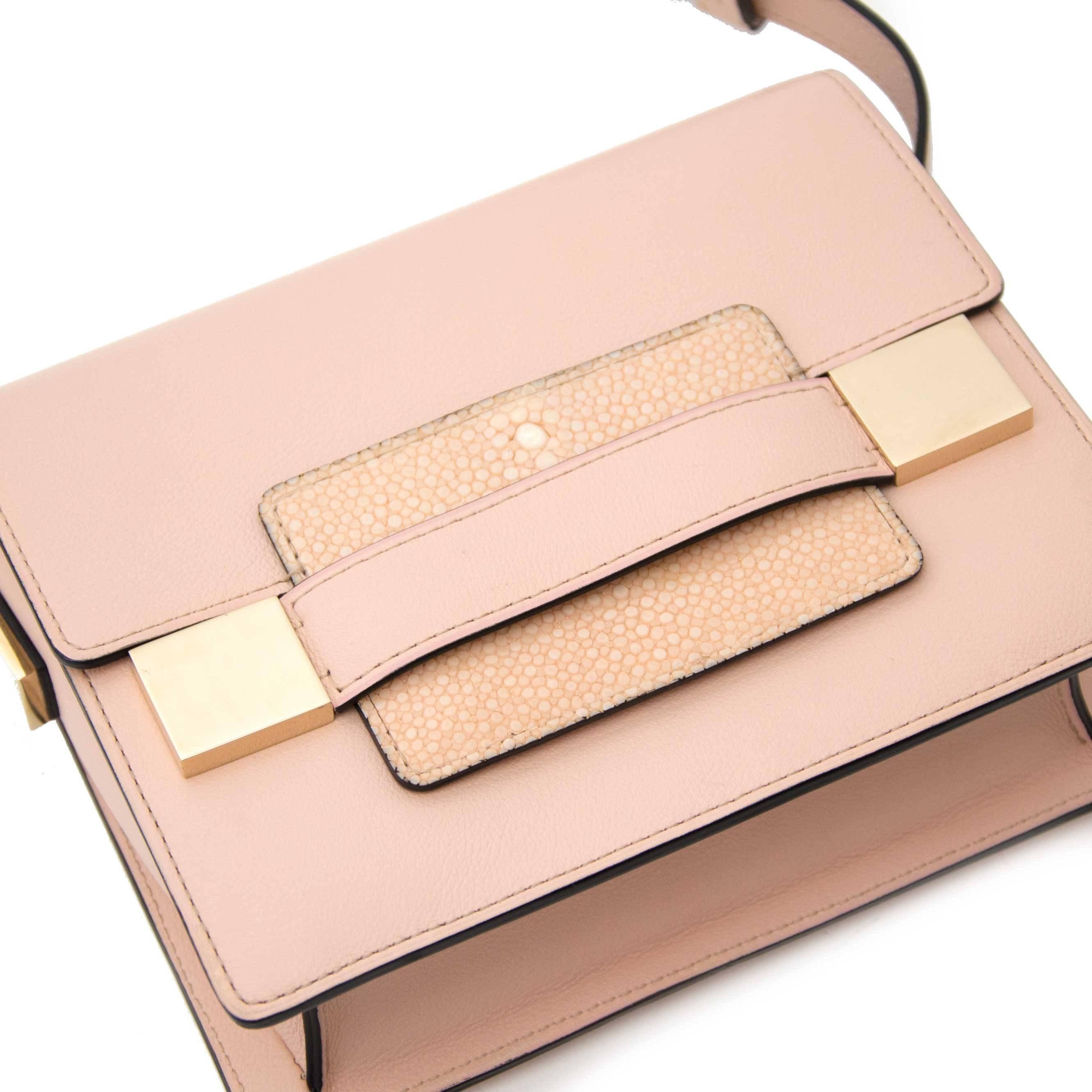 Delvaux Dusty Pink Le Madame Mini In Excellent Condition In Antwerp, BE