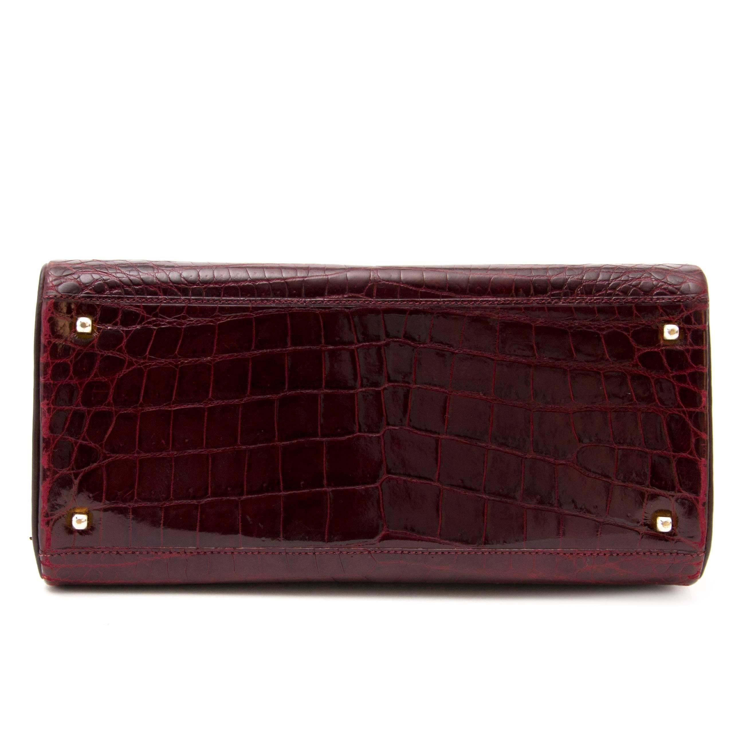 Delvaux Tempete Croc Bordeaux PM 1