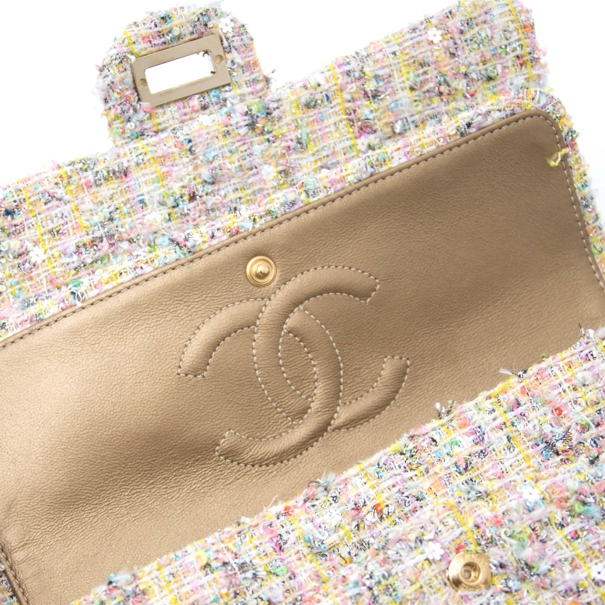 Women's or Men's Chanel Tweed Garden Party 2.55 Reissue Flap Bag