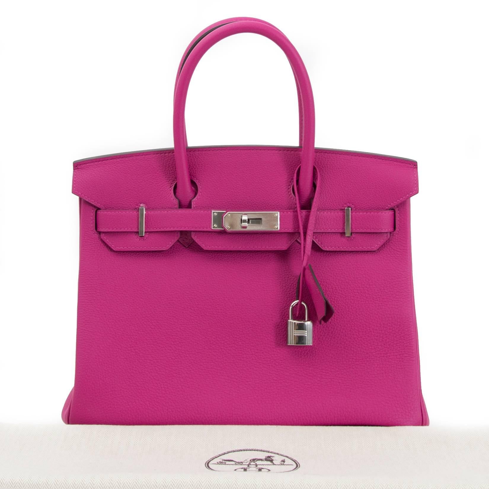 Hermès Birkin 30 Togo Rose Pourpre PHW at 1stDibs | hermes rose pourpre ...