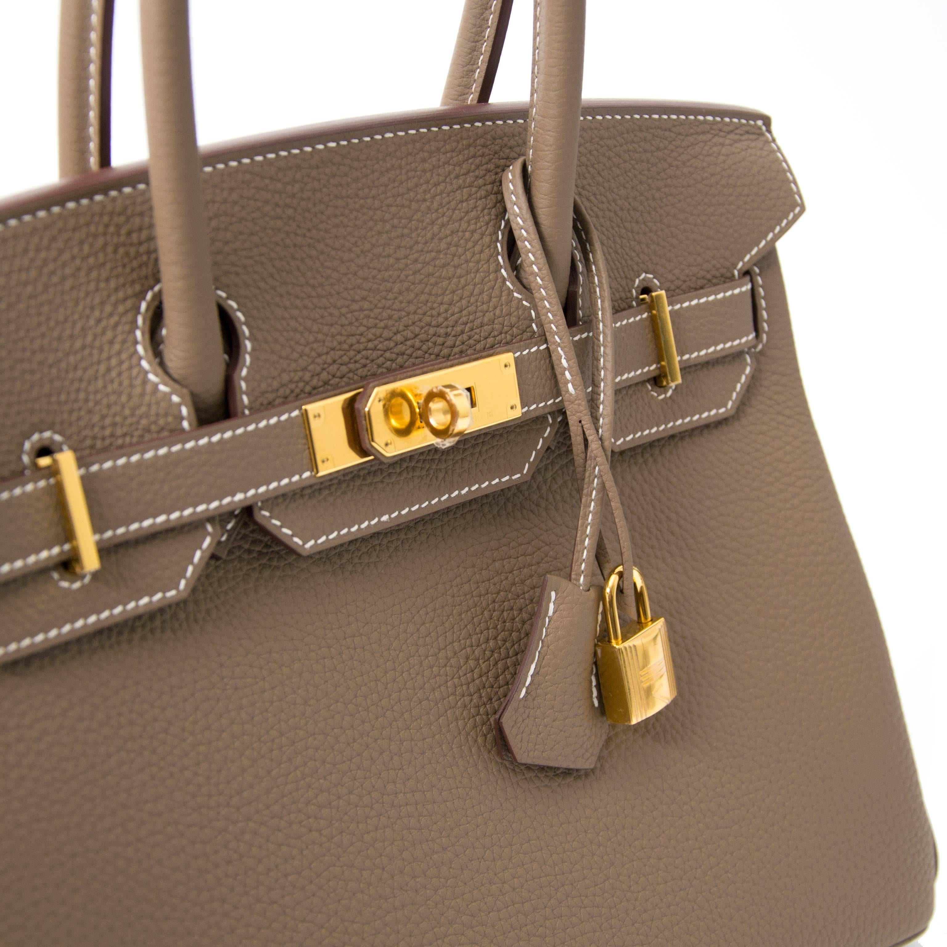 Hermes Birkin 30 Etoupe Togo GHW at 1stDibs birkin etoupe 30 etoupe