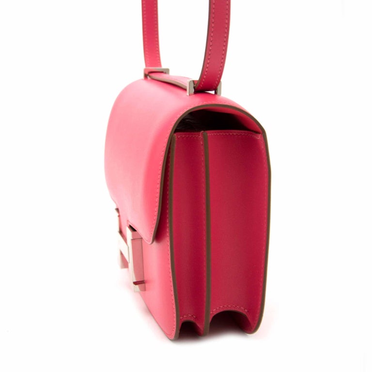 Hermes Constance Bag Rose Lipstick Pink Mini III Veau Tadelakt