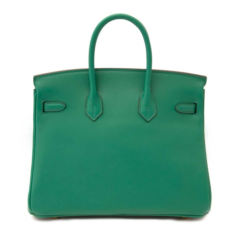 Hermès Birkin 25 Vert Vertigo Swift GHW at 1stDibs | hermes vert ...