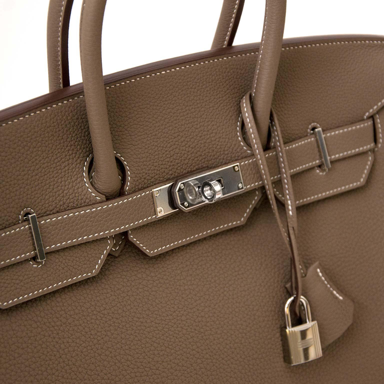 Brown Hermès Birkin 35 Etoupe Togo PHW