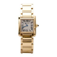Cartier Tank Francaise Pm 18k Yellow Gold