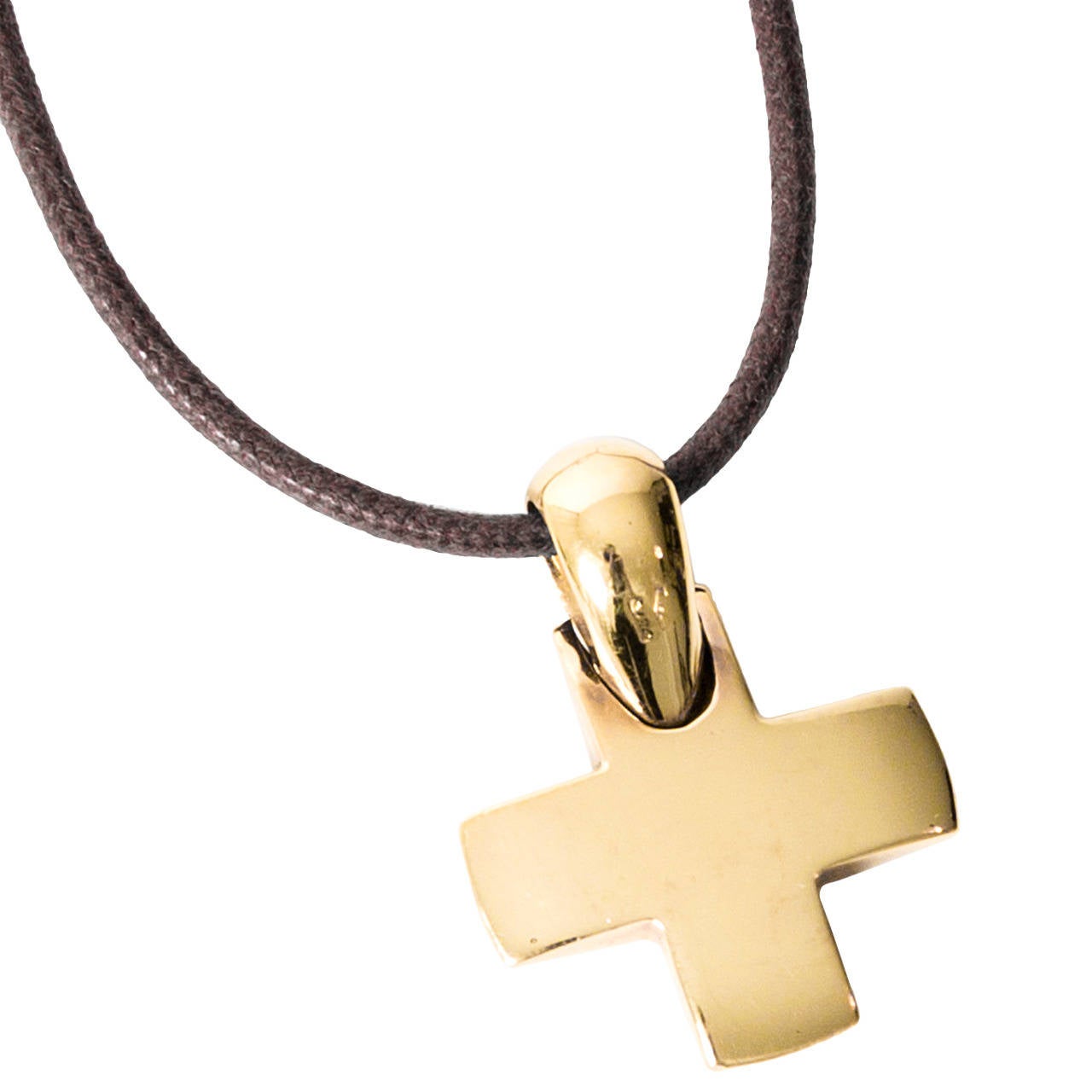 Pomellato 18K Yellow Gold Cross Pendant Necklace