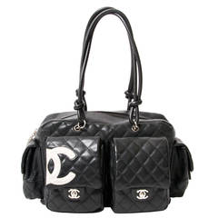 Chanel Black Cambon Reporter Leather Bag