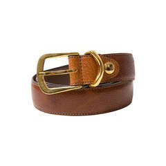Lancel Tan Leather Belt